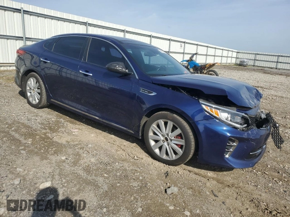 2016 Kia Optima SXL Turbo with VIN 5XXGV4L22GG015614, listed as a Copart auction lot 51237865 with 133,929 mi miles and Salvage Title. Bid and sale history available at carsss.com. Image 4.