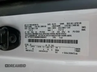 2021 Ford F-150 XL with VIN 1FTEX1CB8MKD88951, listed as a Copart auction lot 64674024 with 100,886 mi miles and Salvage title. Bid and sale history available at DreamBid. Image 13.