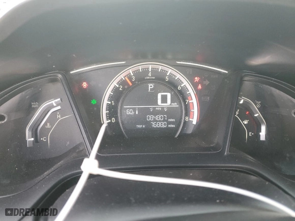 2017 Honda Civic Coupe LX-P with VIN 2HGFC4B0XHH311322, listed as a Copart auction lot 87868065 with 84,807 mi miles and Salvage Title. Bid and sale history available at carsss.com. Image 9.