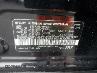 2017 Mitsubishi Outlander ES z VIN JA4AR3AU9HZ001968, wystawiony jako Copart lot #60296565 z przebiegiem 210 580 mil mil oraz Czysty tytuł • Clean title. Historia ofert i sprzedaży dostępna na DreamBid. Obrazek 13.