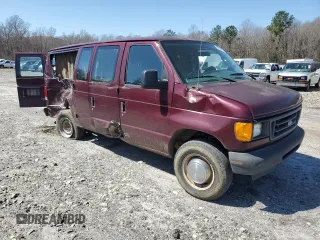 2005 Ford Econoline Cargo with VIN 1FTNE24L25HA87223, listed as a Copart auction lot 47301805 with 156,944 mi miles and Salvage Title. Bid and sale history available at carsss.com. Image 4.