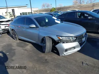 2019 Honda Accord Sedan Sport 1.5T with VIN 1HGCV1F34KA051781, listed as a IAAI auction lot 41829995 with 112,259 mi miles. Bid and sale history available at carsss.com. Image 1.