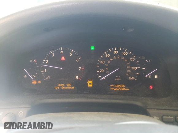 2004 Lexus LS 430 with VIN JTHBN36F340161034, listed as a Copart auction lot 51734645 with 238,695 mi miles and Salvage Title. Bid and sale history available at DreamBid. Image 9.