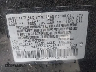 2015 Nissan Sentra S with VIN 3N1AB7AP9FY267724, listed as a IAAI auction lot 41488999 with Not Provided miles and . Bid and sale history available at DreamBid. Image 9.