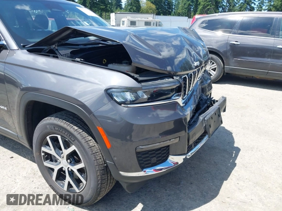 2024 Jeep Grand Cherokee Limited with VIN 1C4RJKBG4R8605017, listed as a IAAI auction lot 42660428 with 24,391 mi miles and . Bid and sale history available at DreamBid. Image 18.