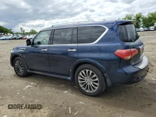 2015 Infiniti QX80 z VIN JN8AZ2NE4F9083550, wystawiony jako Copart lot #58028575 z przebiegiem 87 495 mil mil oraz Szkoda całkowita • Salvage title. Historia ofert i sprzedaży dostępna na DreamBid. Obrazek 2.