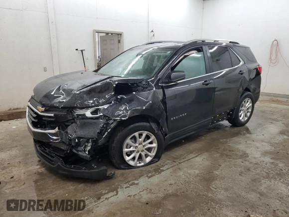 2021 Chevrolet Equinox LT with VIN 3GNAXKEV1ML341066, listed as a Copart auction lot 50607895 with 51,897 mi miles and Salvage Title. Bid and sale history available at DreamBid. Image 1.