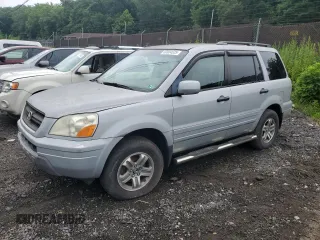 2003 Honda Pilot EX z VIN 2HKYF18763H581343, wystawiony jako Copart lot #60804525 z przebiegiem 236 636 mil mil oraz Szkoda całkowita • Salvage title. Historia ofert i sprzedaży dostępna na DreamBid. Obrazek 1.