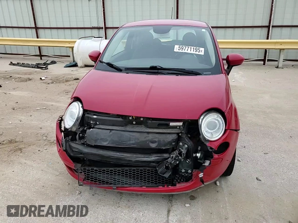 2013 FIAT 500 Pop with VIN 3C3CFFAR7DT674168, listed as a Copart auction lot 59771195 with 70,354 mi miles and Salvage title. Bid and sale history available at DreamBid. Image 14.