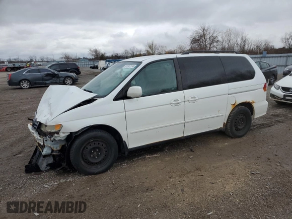 2002 Honda Odyssey EX z VIN 2HKRL18682H010276, wystawiony jako Copart lot #81397274 z przebiegiem Nie podano mil oraz Szkoda całkowita • Salvage title. Historia ofert i sprzedaży dostępna na DreamBid. Obrazek 1.