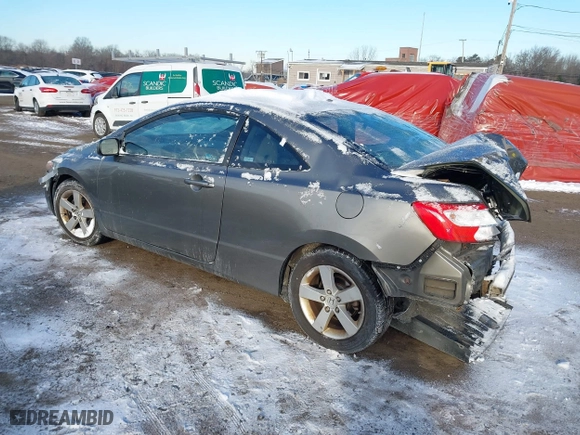 2008 Honda Civic Cpe EX-L with VIN 2HGFG12918H518666, listed as a IAAI auction lot 41373407 with 218,852 mi miles. Bid and sale history available at carsss.com. Image 3.