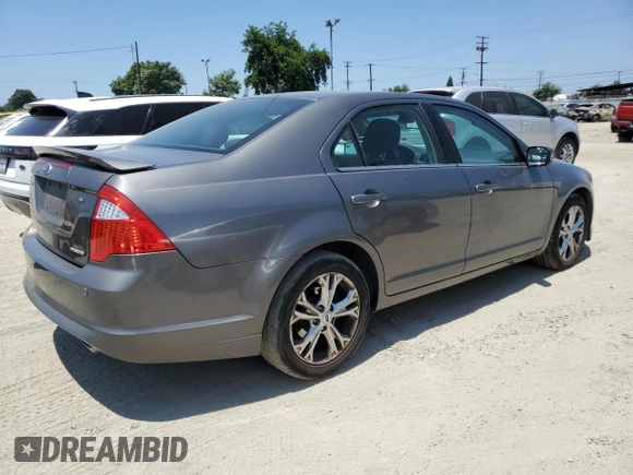 2012 Ford Fusion SE with VIN 3FAHP0HG7CR181740, listed as a Copart auction lot 65853665 with 159,798 mi miles and Clean title. Bid and sale history available at DreamBid. Image 3.