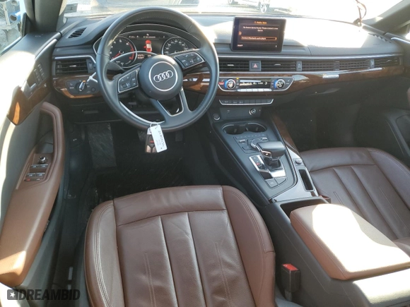 2019 Audi A5 Sportback Premium with VIN WAUANCF58KA100254, listed as a Copart auction lot 42767825 with NaN miles and Salvage Title. Bid and sale history available at carsss.com. Image 8.