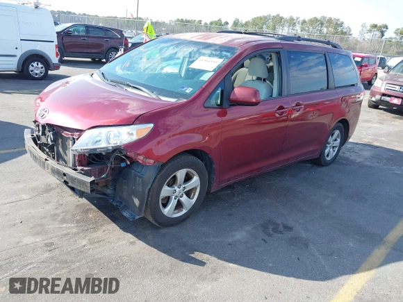 2012 Toyota Sienna LE AAS with VIN 5TDKK3DCXCS227268, listed as a IAAI auction lot 41504555 with 268,609 mi miles. Bid and sale history available at carsss.com. Image 17.