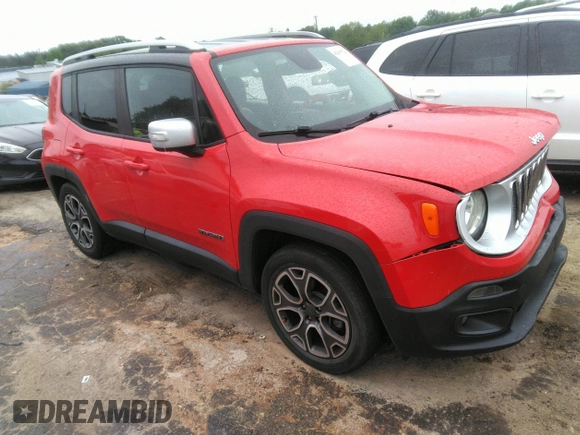 2016 Jeep Renegade Limited with VIN ZACCJADT5GPC66364, listed as a IAAI auction lot 42199720 with 115,876 mi miles and . Bid and sale history available at DreamBid. Image 1.
