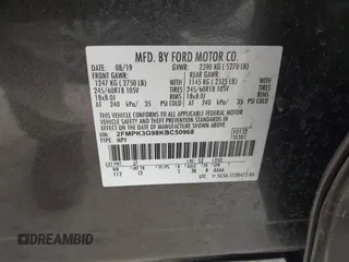 2019 Ford Edge SE with VIN 2FMPK3G98KBC50968, listed as a IAAI auction lot 42200113 with 55,752 mi miles and . Bid and sale history available at DreamBid. Image 9.