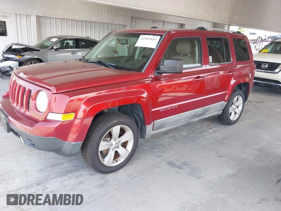 2011 Jeep Patriot Latitude X with VIN 1J4NF4GB8BD110187, listed as a IAAI auction lot 42187643 with 118,400 mi miles and . Bid and sale history available at DreamBid. Image 2.
