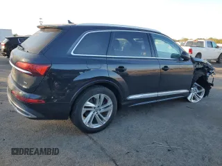 2020 Audi Q7 Premium Plus with VIN WA1LJAF74LD011658, listed as a Copart auction lot 88143785 with 44,250 mi miles and Salvage title. Bid and sale history available at DreamBid. Image 3.