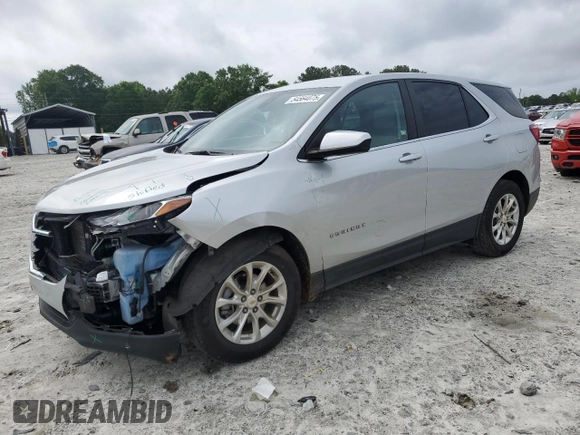 2021 Chevrolet Equinox LT with VIN 2GNAXKEV7M6161594, listed as a Copart auction lot 54564075 with 107,804 mi miles and Salvage Title. Bid and sale history available at DreamBid. Image 1.