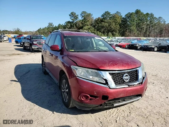 2014 Nissan Pathfinder SV with VIN 5N1AR2MM9EC684423, listed as a Copart auction lot 83176984 with 186,456 mi miles and Salvage Title. Bid and sale history available at carsss.com. Image 12.