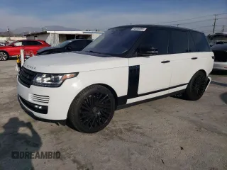 2017 Land Rover Range Rover with VIN SALGR2FV5HA340570, listed as a Copart auction lot 45050995 with 110,966 mi miles and Salvage title. Bid and sale history available at DreamBid. Image 1.