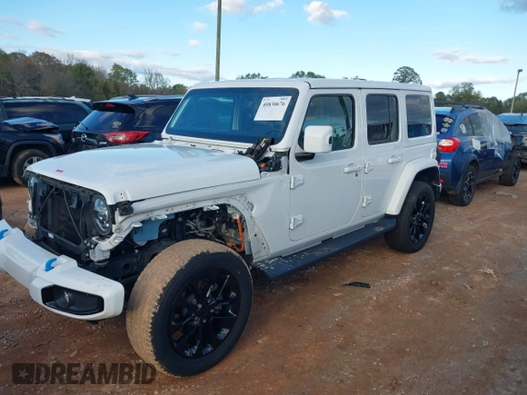 2021 Jeep Wrangler Unlimited Sahara with VIN 1C4JJXP64MW840094, listed as a IAAI auction lot 40830676 with 31,716 mi miles and . Bid and sale history available at DreamBid. Image 18.