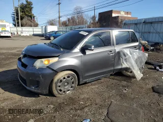 2008 Scion xD with VIN JTKKU10468J011265, listed as a Copart auction lot 43856295 with 0 mi miles and Salvage Title. Bid and sale history available at carsss.com. Image 1.
