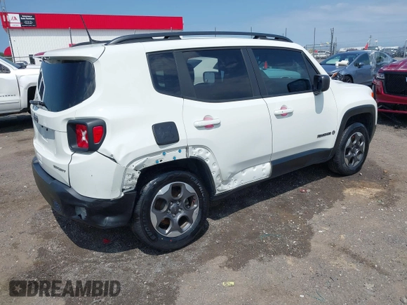 2018 Jeep Renegade Sport with VIN ZACCJBAB3JPH30955, listed as a IAAI auction lot 42332330 with 146,759 mi miles and . Bid and sale history available at DreamBid. Image 4.