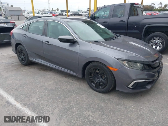 2020 Honda Civic LX with VIN 2HGFC2F63LH530442, listed as a IAAI auction lot 42071650 with 38,520 mi miles and . Bid and sale history available at DreamBid. Image 1.