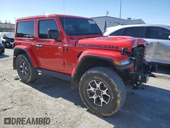 2021 Jeep Wrangler Rubicon with VIN 1C4HJXCG2MW547128, listed as a Copart auction lot 44792105 with 11,323 mi miles and Salvage title. Bid and sale history available at DreamBid. Image 4.
