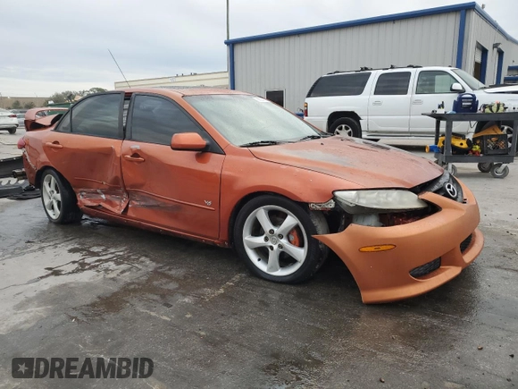 2005 Mazda 6 Sport S with VIN 1YVHP80D555M05050, listed as a Copart auction lot 88504175 with 177,825 mi miles and Salvage Title. Bid and sale history available at DreamBid. Image 4.