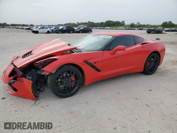 2019 Chevrolet Corvette 1LT with VIN 1G1YB2D76K5112381, listed as a Copart auction lot 59689395 with 19,905 mi miles and Non repairable. Bid and sale history available at DreamBid. Image 1.