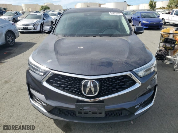 2020 Acura RDX with VIN 5J8TC1H39LL019417, listed as a Copart auction lot 75625154 with 59,699 mi miles and Salvage Title. Bid and sale history available at carsss.com. Image 5.