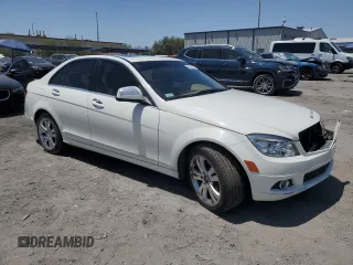 2008 Mercedes-Benz C 300 Sport with VIN WDDGF54X08F080142, listed as a Copart auction lot 62590415 with 55,448 mi miles and Salvage title. Bid and sale history available at DreamBid. Image 4.