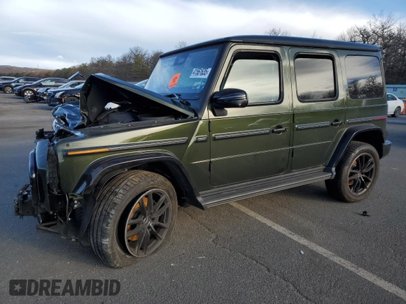2025 Mercedes-Benz G with VIN W1NWH1AB7SX009659, listed as a Copart auction lot 41561635 with Not Provided miles and Salvage Title. Bid and sale history available at DreamBid. Image 1.