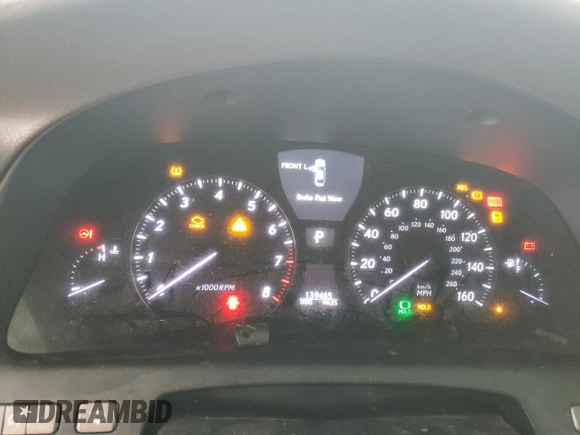 2012 Lexus LS 460 with VIN JTHBL5EF5C5110672, listed as a Copart auction lot 58844805 with 139,485 mi miles and Salvage title. Bid and sale history available at DreamBid. Image 9.