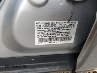 2005 Honda Pilot EX-L with RES with VIN 5FNYF18605B060711, listed as a Copart auction lot 46125755 with 193,062 mi miles and Salvage Title. Bid and sale history available at carsss.com. Image 13.