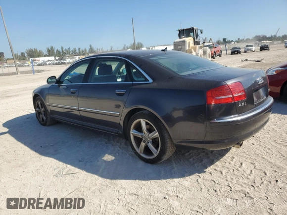 2008 Audi A8 L 4.2L with VIN WAUMV94E18N012943, listed as a Copart auction lot 43263135 with 57,266 mi miles and Clean Title. Bid and sale history available at carsss.com. Image 2.