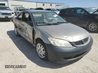 2005 Honda Civic LX with VIN 1HGEM225X5L052595, listed as a Copart auction lot 52519155 with Not Provided miles and Salvage Title. Bid and sale history available at DreamBid. Image 4.