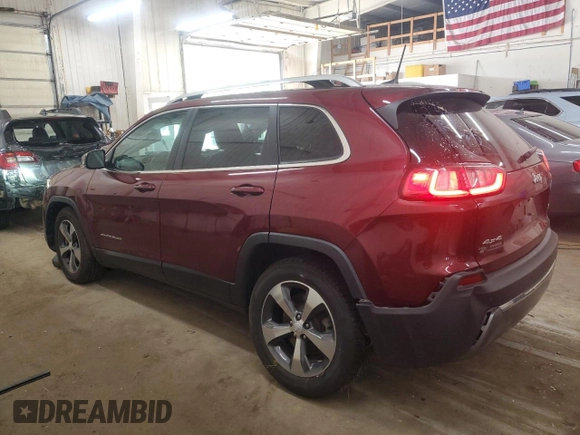2019 Jeep Cherokee Limited z VIN 1C4PJMDX1KD353269, wystawiony jako Copart lot #57764345 z przebiegiem 37 976 mil mil oraz Szkoda całkowita • Salvage title. Historia ofert i sprzedaży dostępna na DreamBid. Obrazek 2.