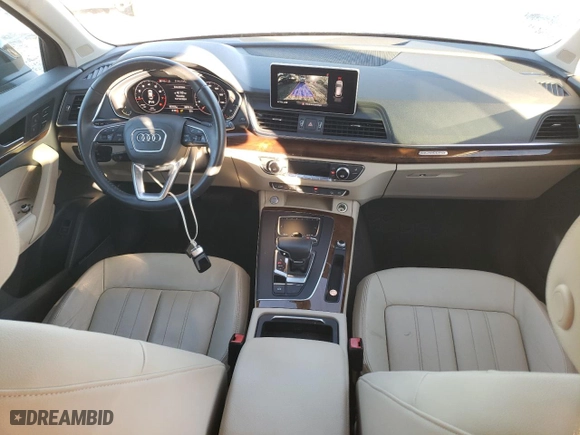 2018 Audi Q5 Premium Plus with VIN WA1BNAFY3J2005223, listed as a Copart auction lot 84760714 with 85,153 mi miles and Salvage Title. Bid and sale history available at carsss.com. Image 8.