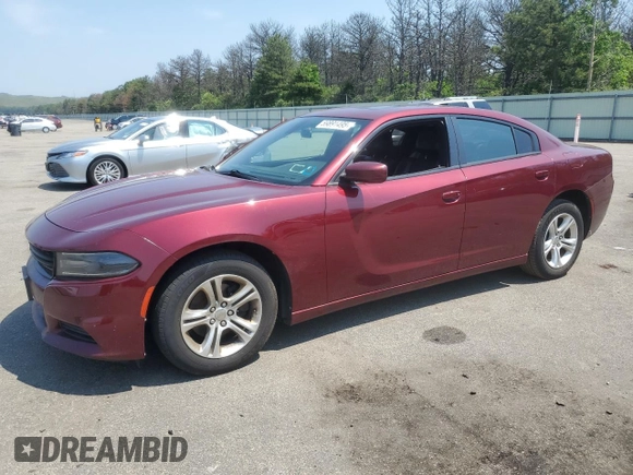 2020 Dodge Charger SXT with VIN 2C3CDXBG6LH214144, listed as a Copart auction lot 59891495 with 98,567 mi miles and Salvage title. Bid and sale history available at DreamBid. Image 1.
