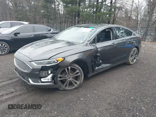2019 Ford Fusion Titanium with VIN 3FA6P0D93KR124299, listed as a IAAI auction lot 40182478 with 73,408 mi miles. Bid and sale history available at carsss.com. Image 23.