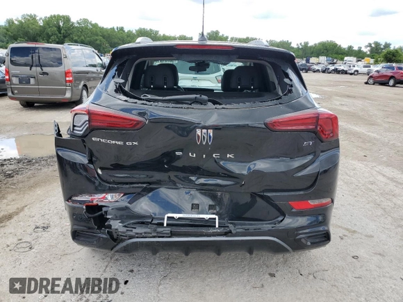 2024 Buick Encore GX Sport Touring with VIN KL4AMDSL4RB133346, listed as a Copart auction lot 58721915 with 15,591 mi miles and Salvage title. Bid and sale history available at DreamBid. Image 6.