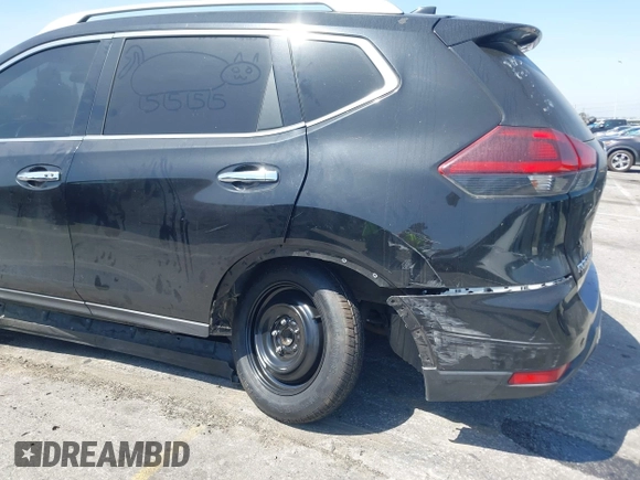 2019 Nissan Rogue SV with VIN KNMAT2MT8KP506083, listed as a IAAI auction lot 41965304 with 99,872 mi miles and . Bid and sale history available at DreamBid. Image 6.