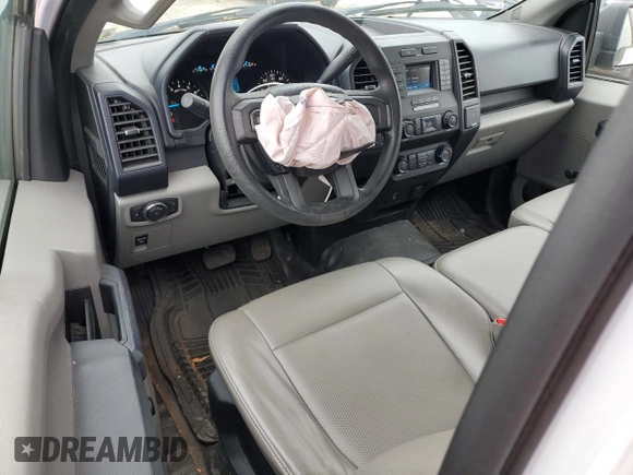 2016 Ford F-150 XL with VIN 1FTMF1E88GKD19083, listed as a Copart auction lot 43802185 with 41,186 mi miles and Salvage title. Bid and sale history available at DreamBid. Image 8.
