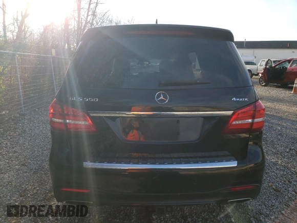 2019 Mercedes-Benz GLS 550 with VIN 4JGDF7DE1KB224721, listed as a Copart auction lot 78806124 with 77,246 mi miles and Salvage title. Bid and sale history available at DreamBid. Image 6.