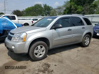 2008 Chevrolet Equinox LS z VIN 2CNDL23F386050975, wystawiony jako Copart lot #59654995 z przebiegiem 147 598 mil mil oraz Szkoda całkowita • Salvage title. Historia ofert i sprzedaży dostępna na DreamBid. Obrazek 1.