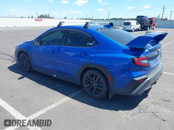 2022 Subaru WRX Premium with VIN JF1VBAF68N9027974, listed as a IAAI auction lot 42643496 with 46,734 mi miles and . Bid and sale history available at DreamBid. Image 3.