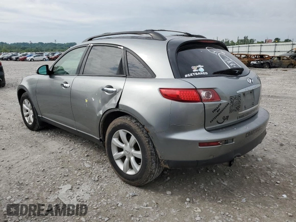 2005 Infiniti FX with VIN JNRAS08W65X207997, listed as a Copart auction lot 58434895 with 214,827 mi miles and Salvage title. Bid and sale history available at DreamBid. Image 2.